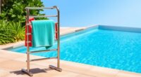 poolside towel rack selection