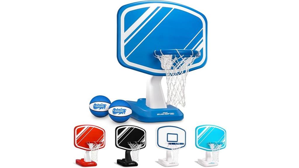 poolside water basketball game