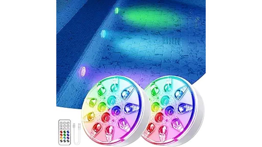 rechargeable led pool lights