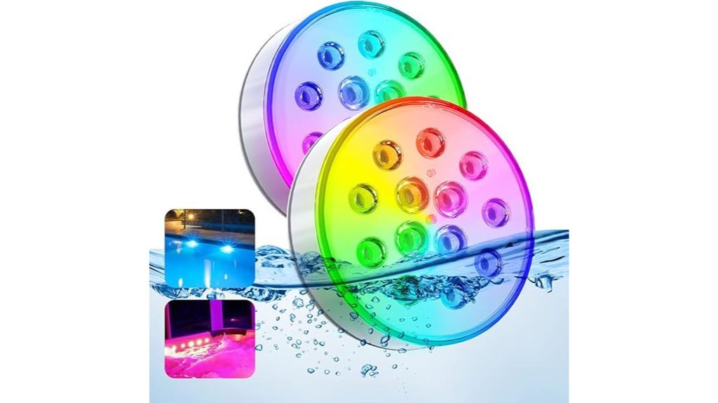 rechargeable waterproof pool lights