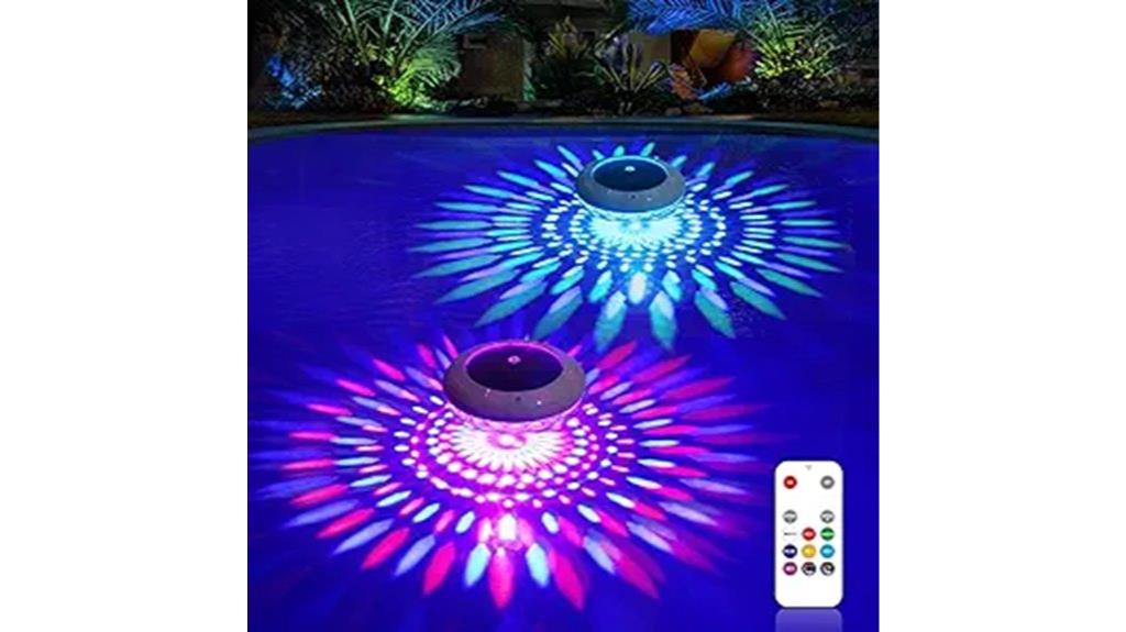 remote controlled rgb pool lights