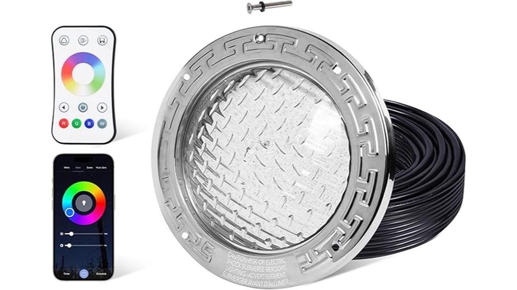 remote led pool light
