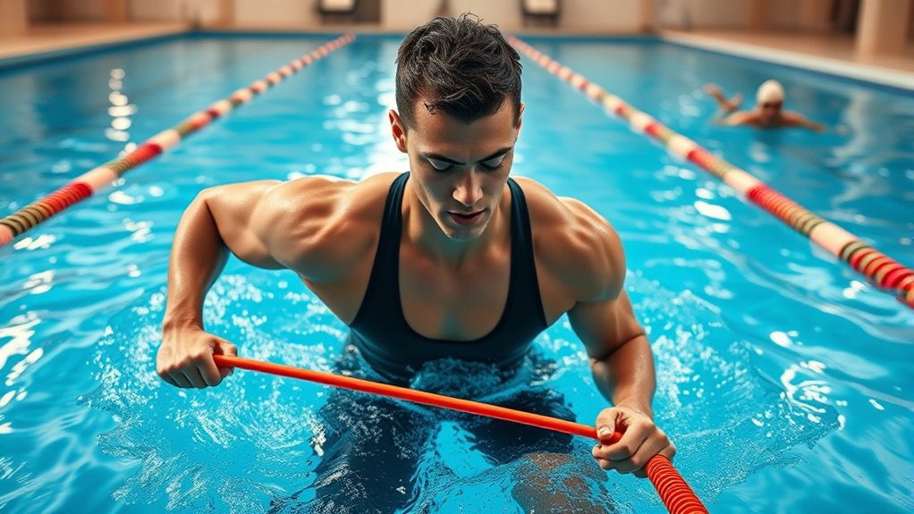 resistance band swimming exercises