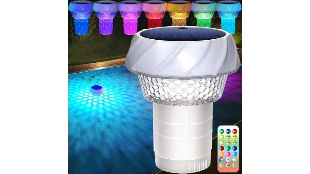 rgb solar pool light