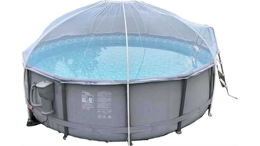 round above ground pool dome