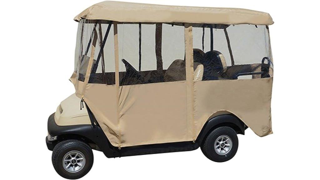 sand colored enclosure zipper