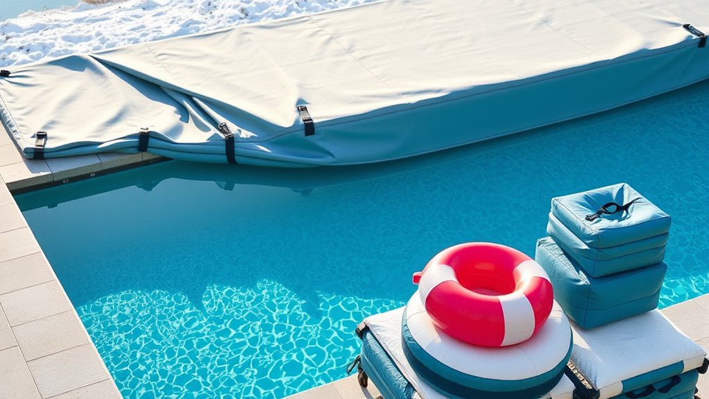 secure and store pool accessories