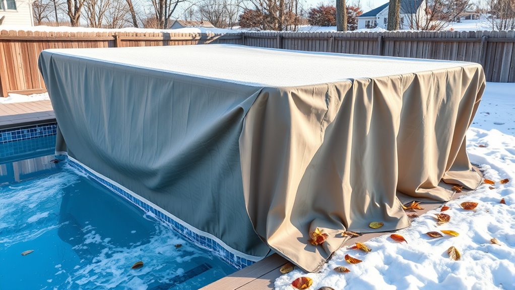secure pool cover properly