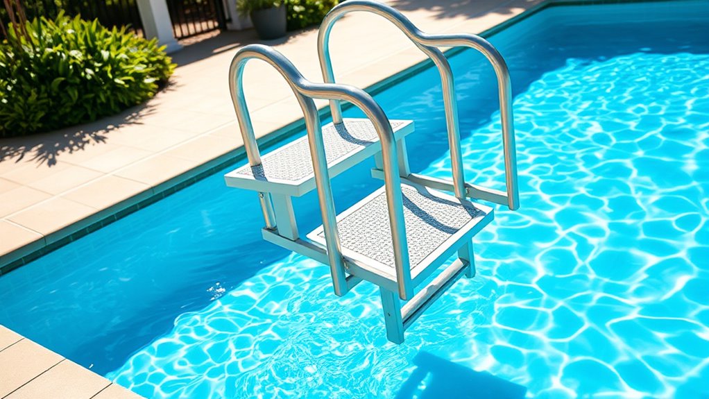 senior friendly pool ladder options