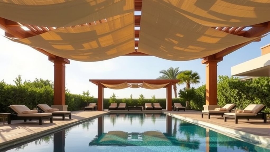 shaded outdoor relaxation spaces