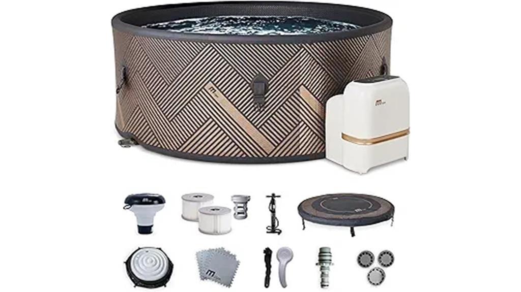 six person bubble hot tub