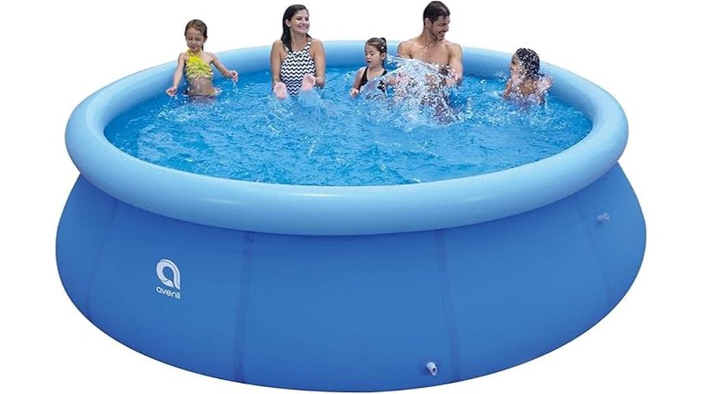 small round outdoor pool