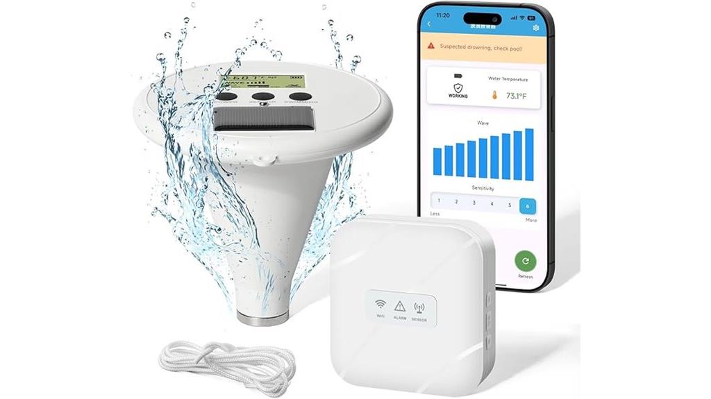 solar pool alarm system