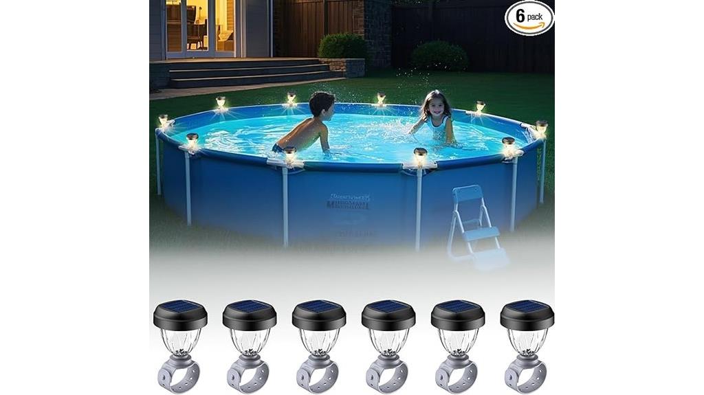 solar powered above ground pool lights