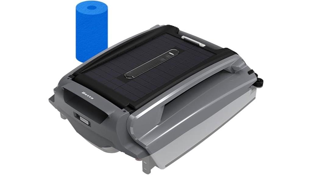 solar powered robotic pool skimmer