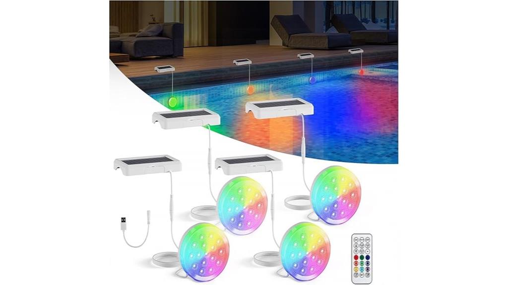 solar powered submersible led lights