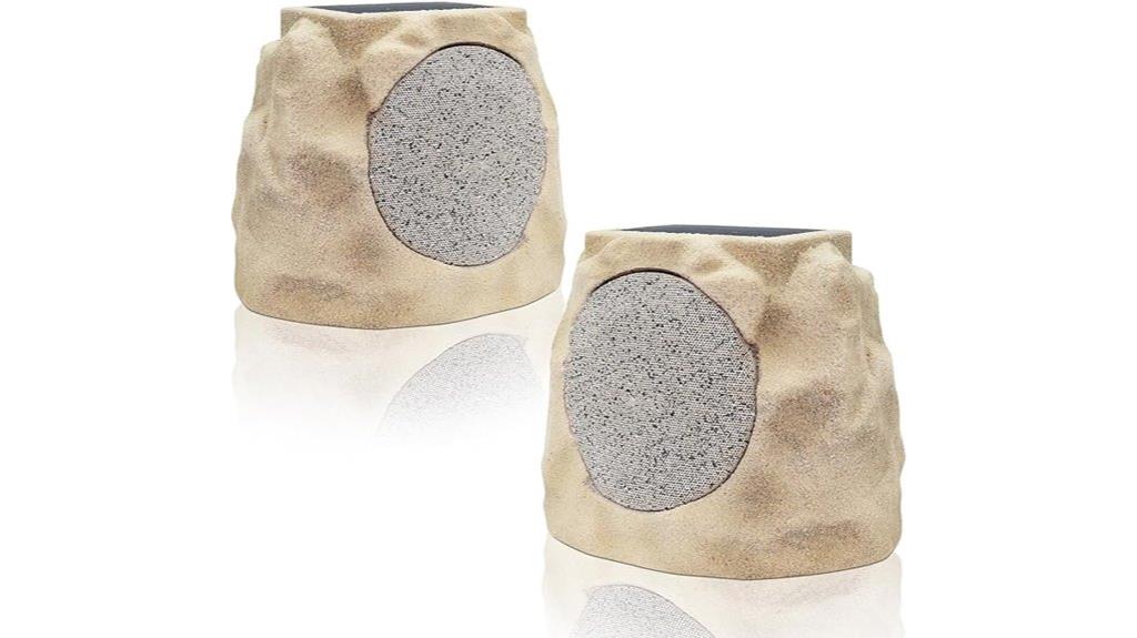 solar rock speakers with lights