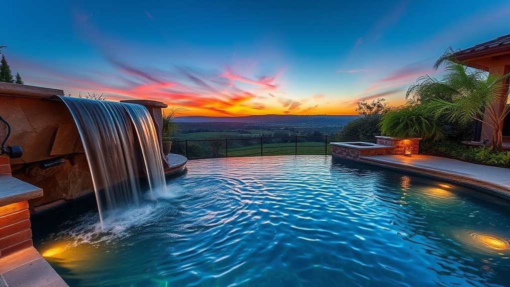 soothing natural water feature