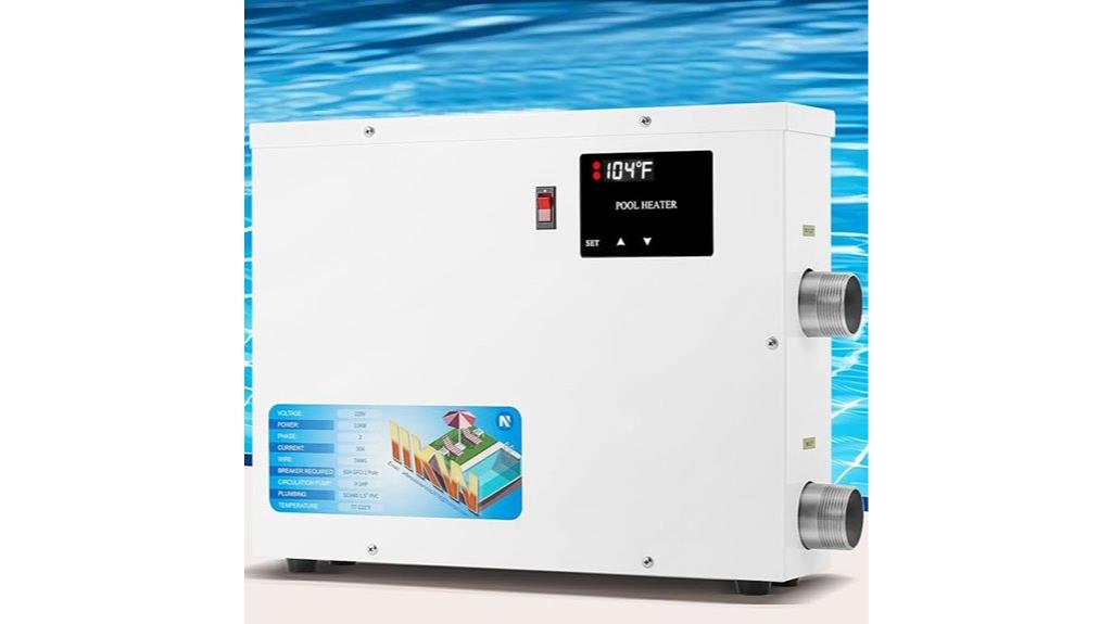 spa heater with digital control