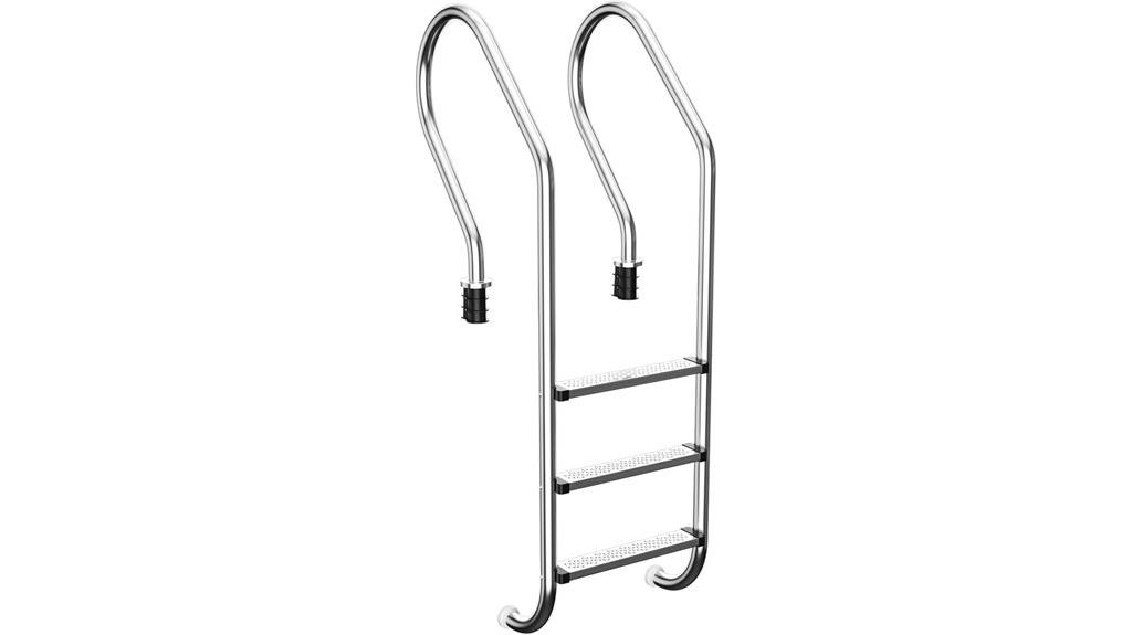 stainless steel 3 step ladder