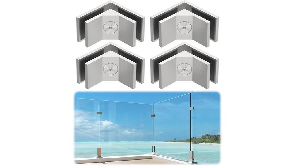 stainless steel glass clamp