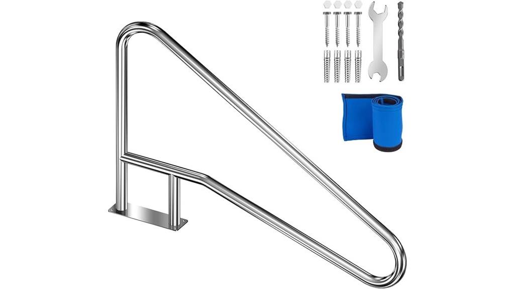 stainless steel pool handrail
