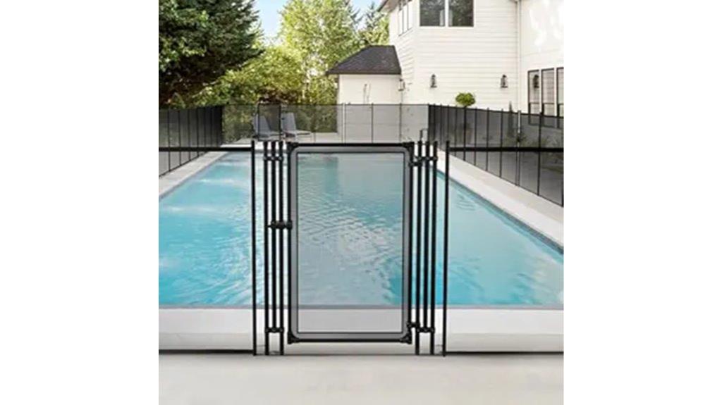 steel frame pool gate