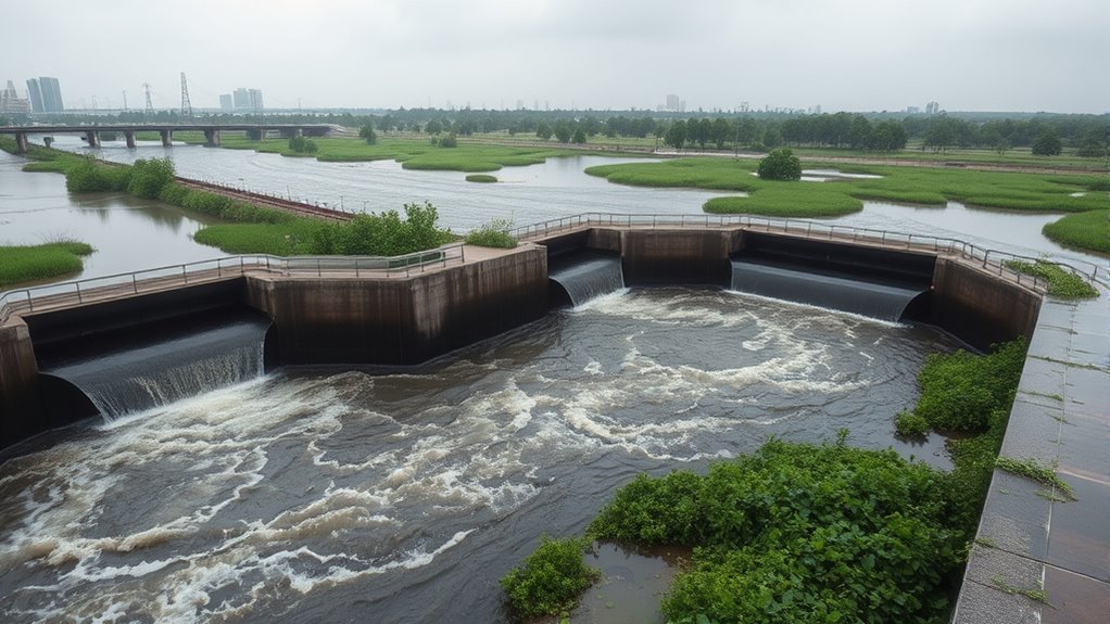 stormwater basin overflow management