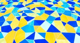 stylish geometric pool tile designs