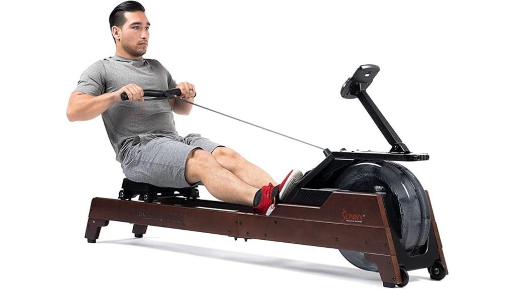 sunny health water rowing