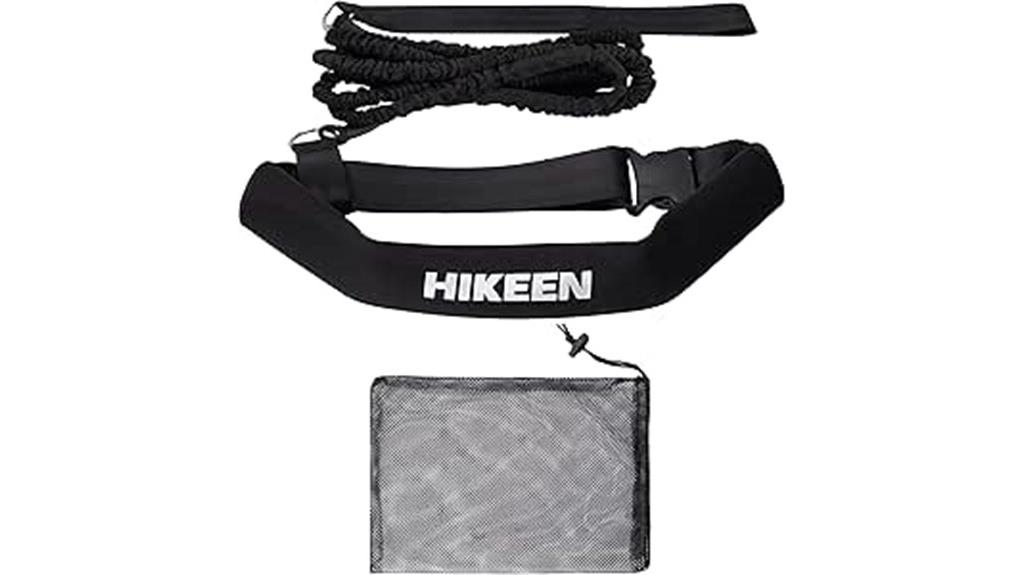 swimming belt with tether