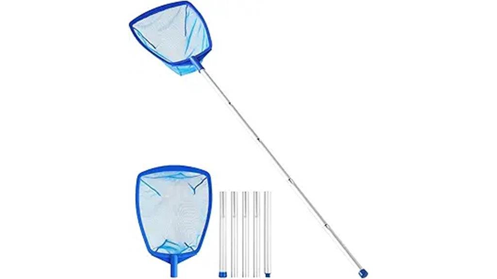 telescopic aluminum pool skimmer