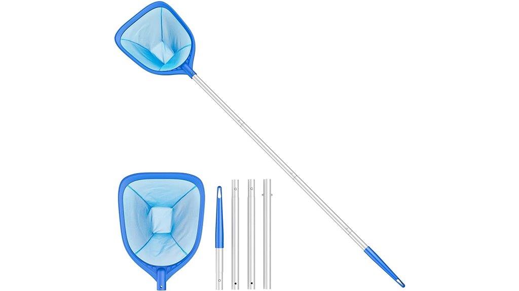 telescopic aluminum pool skimmer