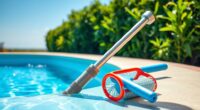 telescopic pool cleaning poles