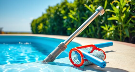 telescopic pool cleaning poles