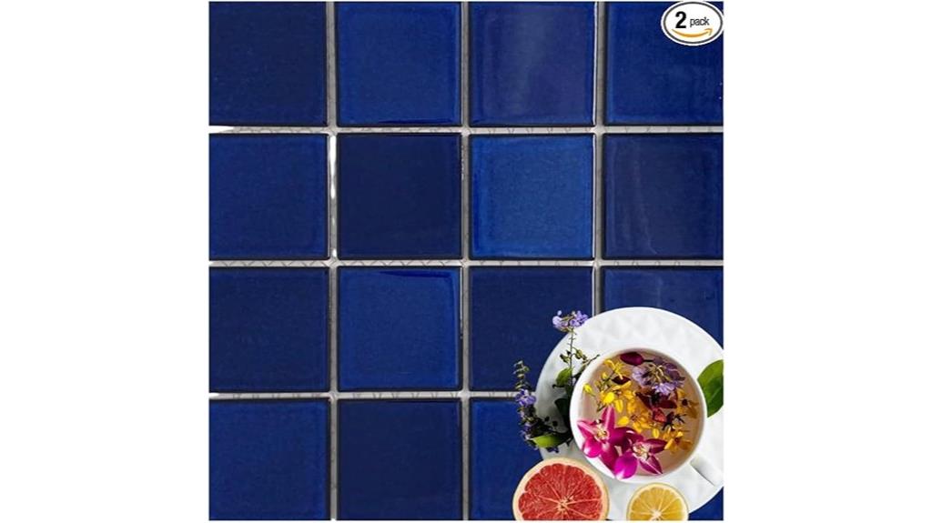 tenedos cobalt blue tile