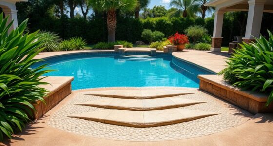 top beach entry pool liners
