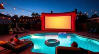 top inflatable pool movie screens