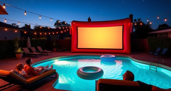 top inflatable pool movie screens