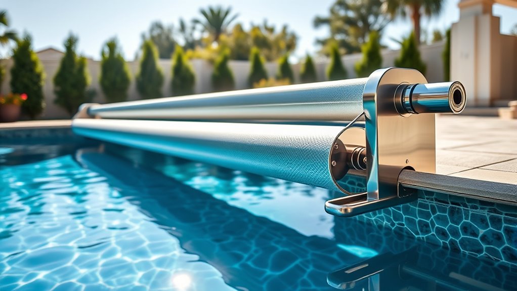 top pool cover reel systems