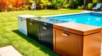 top pool resin deck boxes