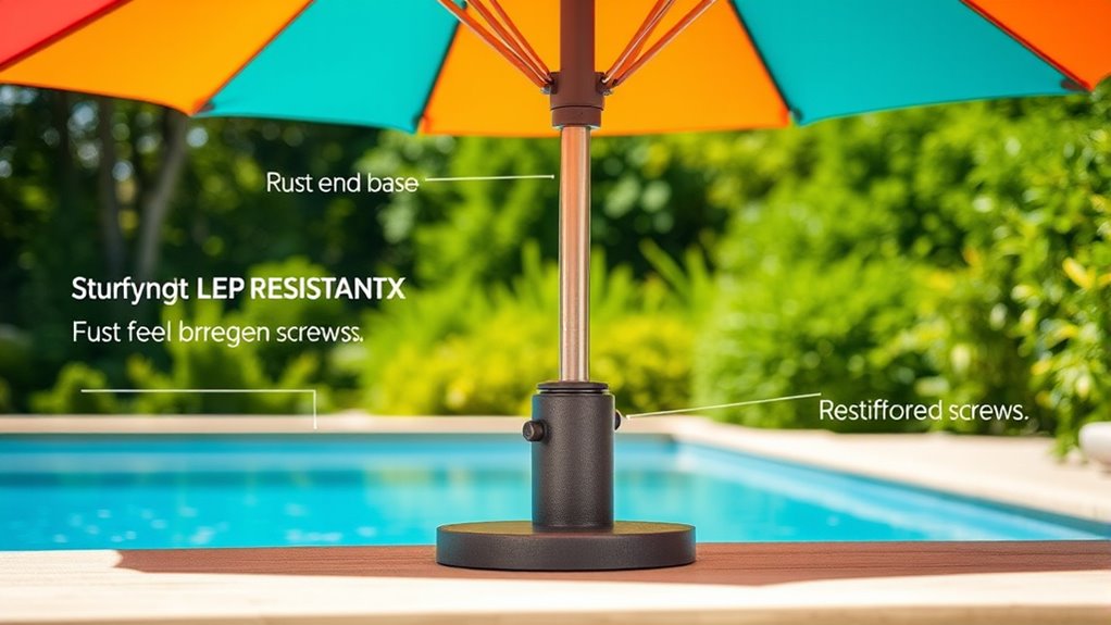 top pool umbrella holders