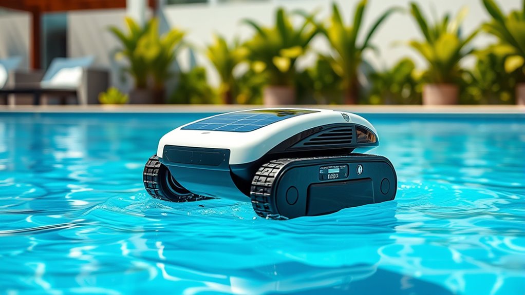 top solar pool skimmer robots