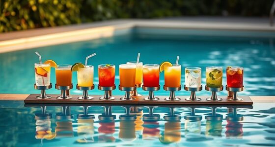 top swim spa drink holders