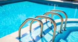 top swim spa handrail options