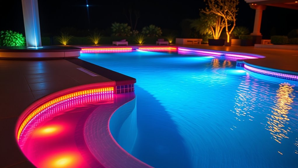 top swim spa led lights