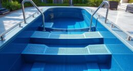 top swim spa steps