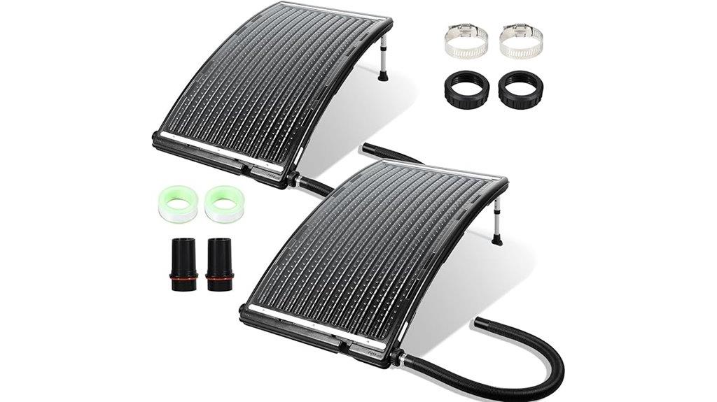 two above ground pool heaters