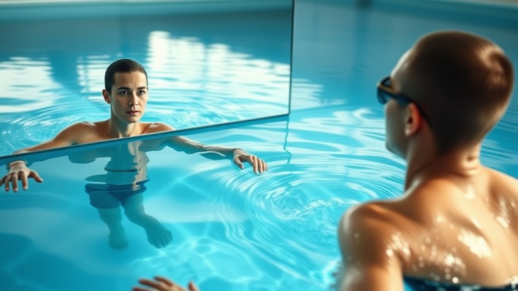 use mirrors consistently for feedback