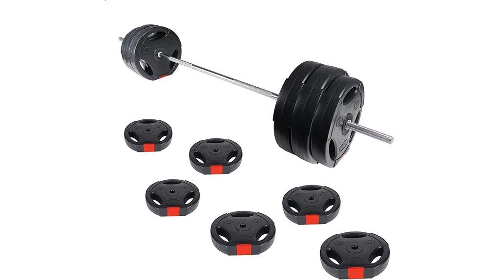 vinyl weight plate set